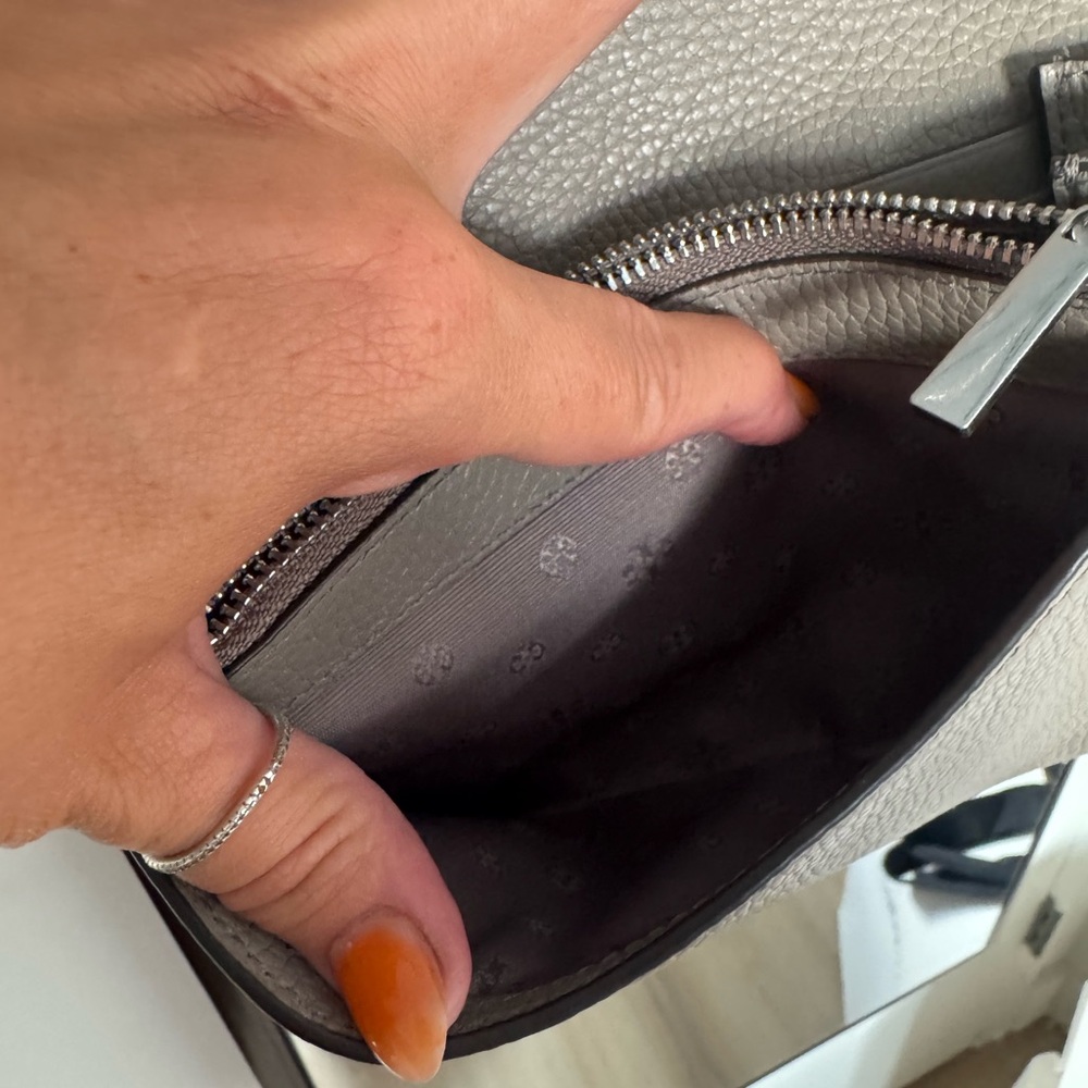 Tory Burch Taupe Leather Crossbody Bag - Picture 6 of 13